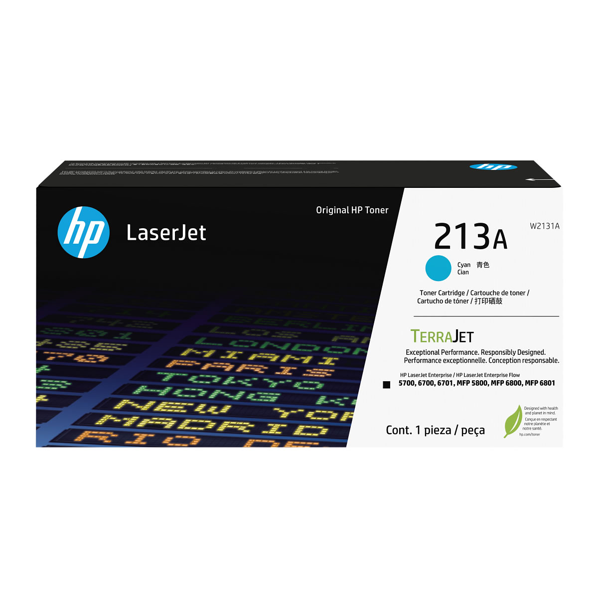 HP 213A Cyan Toner Cartridge W2131A