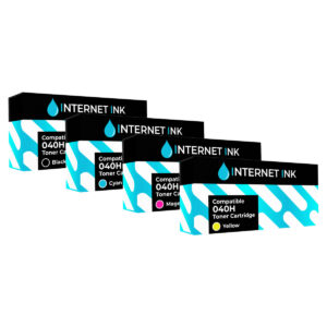 Compatible Canon 040H High Capacity Toner Cartridge Multipack - 4 Toners