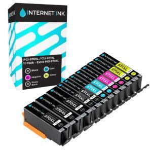Internet Ink Compatible Canon PGI-570XL CLI-571XL Ink Cartridge 11 Pack - Extra PGI-570XL