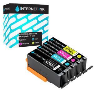 Internet Ink Compatible Canon PGI-570XL CLI-571XL Ink Cartridge Multipack - 4 Inks