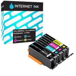 Internet Ink Compatible Canon PGI-580XXL CLI-581XXL Multipack - 4 Inks
