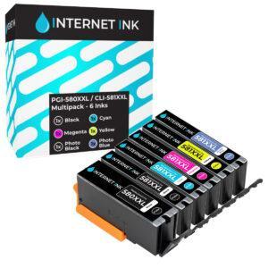 Internet Ink Compatible Canon PGI-580XXL CLI-581XXL Multipack - 6 Inks