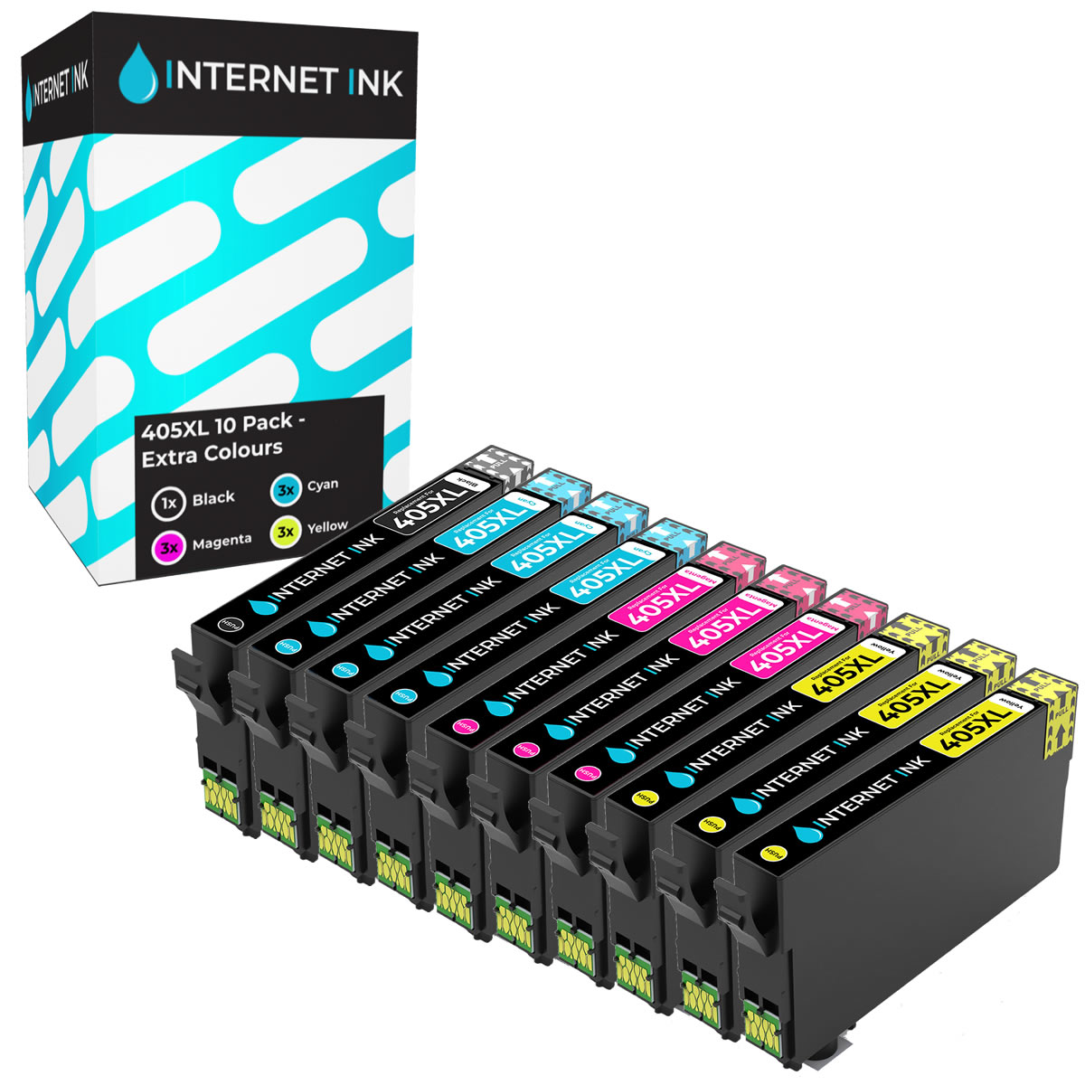 Internet Ink Own Brand Epson 405XL Ink Cartridge Colour 10 Pack