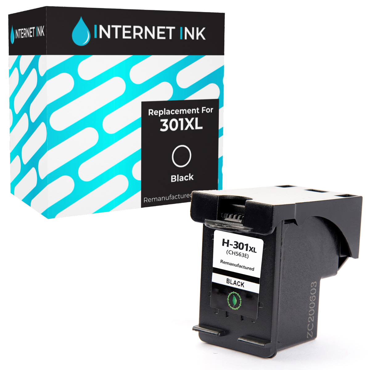 Internet Ink Compatible HP 301XL Black Ink Cartridges