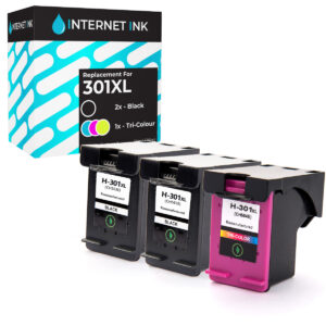Internet Ink Compatible HP 301XL Ink Cartridges Multipack - 3 Inks