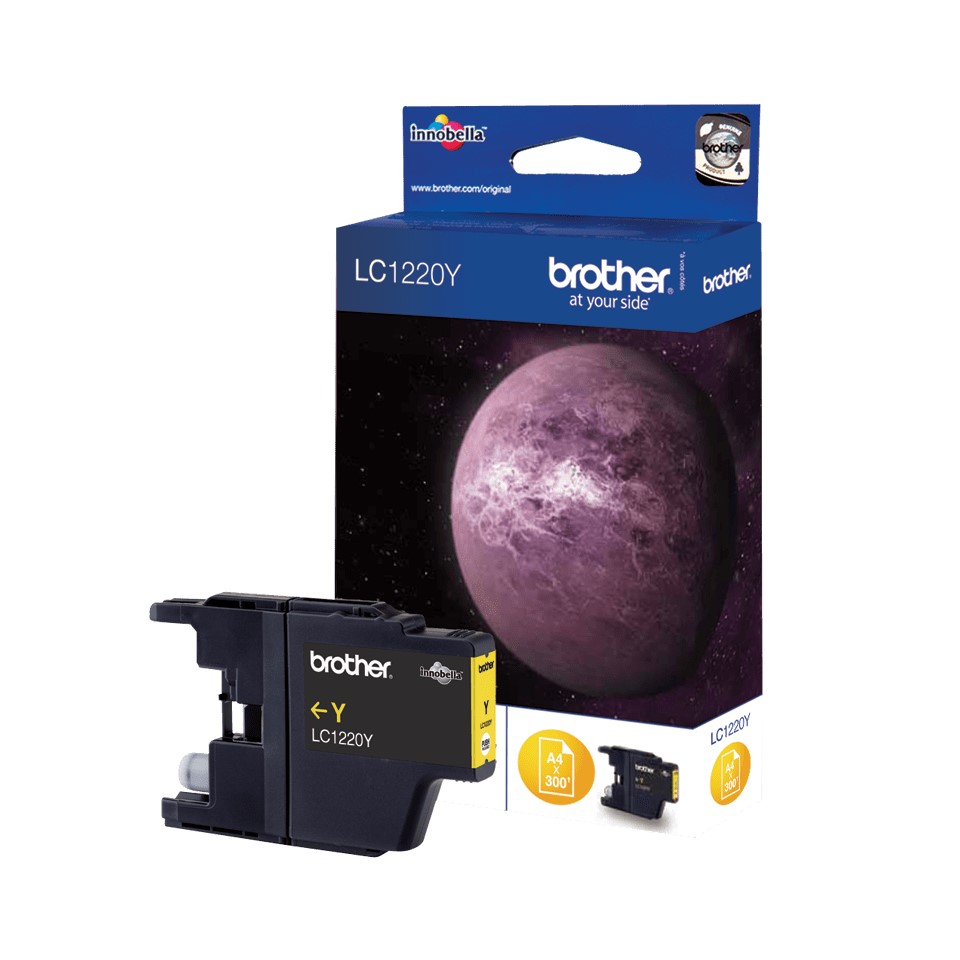 Original Brother LC1220Y Yellow Ink Cartridges