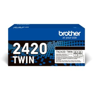 Original Brother TN2420 Toner Cartridge Twin Pack - Black