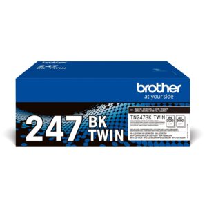 Original Brother TN247BKTWIN Toner Cartridge Twin Pack - Black