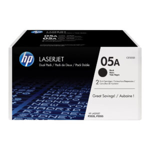 Original HP 05A Toner Cartridge Twin Pack - Black