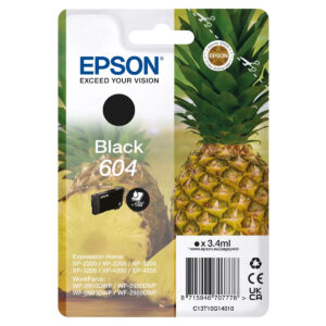 Original Epson 604 Pineapple Black Ink Cartridge