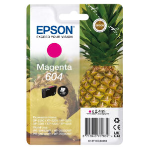 Original Epson 604 Pineapple Magenta Ink Cartridge