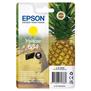 Original Epson 604 Pineapple Yellow Ink Cartridge