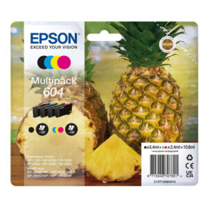Original Epson 604 Pineapple Ink Cartridge Multipack