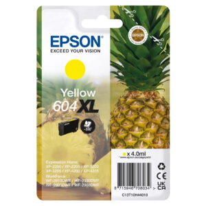 Original Epson 604XL Pineapple High Capacity Yellow Ink Cartridge