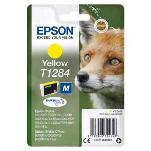 Original Epson T1284 Yellow Ink Cartridge