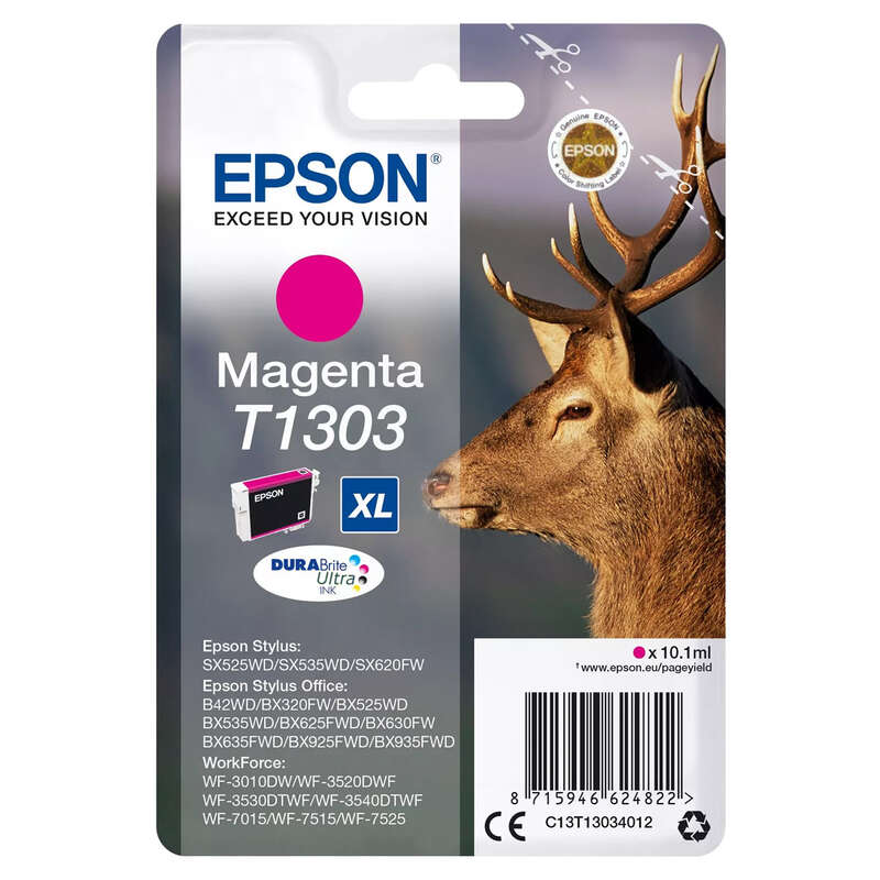 Original Epson T1303 Magenta Ink Cartridge