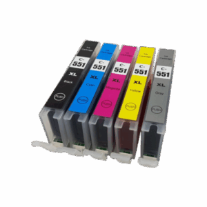 Compatible Canon CLI-551XL Ink Cartridge Colour Pack - 5 Inks