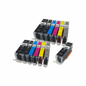 Compatible Canon PGI-550XL CLI-551XL Ink Cartridge 13 Pack - Extra 550XL Black