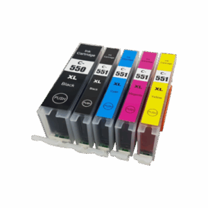 Compatible Canon PGI-550XL CLI-551XL Ink Cartridge Multipack - 5 Inks