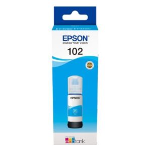 Original Epson 102 Cyan Ink Bottle