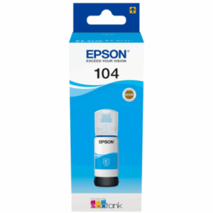 Original Epson 104 Cyan Ink Bottle