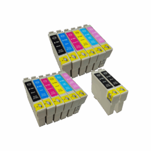 Compatible Epson T0791 - T0796 Ink Cartridge 14 Pack - Extra Blacks
