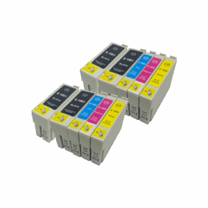 Compatible Epson T1001 - T1004 Ink Cartridge 10 Pack - Extra Blacks