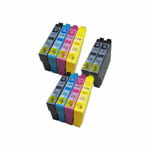 Compatible Epson T1291 - T1294 Ink Cartridge 10 Pack - Extra Blacks