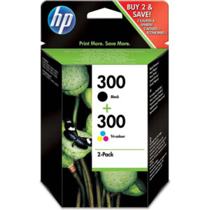 Original HP 300 Black + Colour Ink Cartridge Multipack