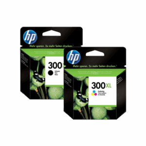 Original HP 300XL Black + Colour Multipack Ink Cartridges BK/C/M/Y Original