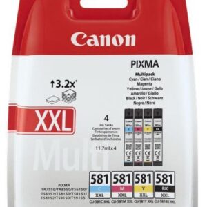 Original Canon CLI-581XXL High Yield Ink Cartridge Multipack BK/C/M/Y