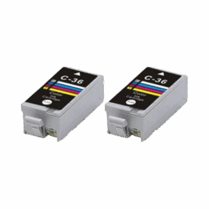Compatible Canon CLI-36 Colour Ink Cartridge Twin pack (2 inks)