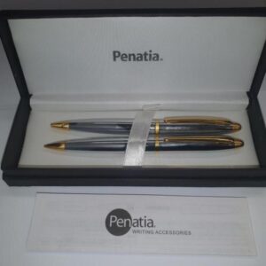 CROSS PENATIA PEN & PENCIL GIFT BOXED - COLOUR - SILVER AND GOLD