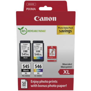 Original Canon PG-545XL / CL-546XL Ink Cartridges Photo Value Pack